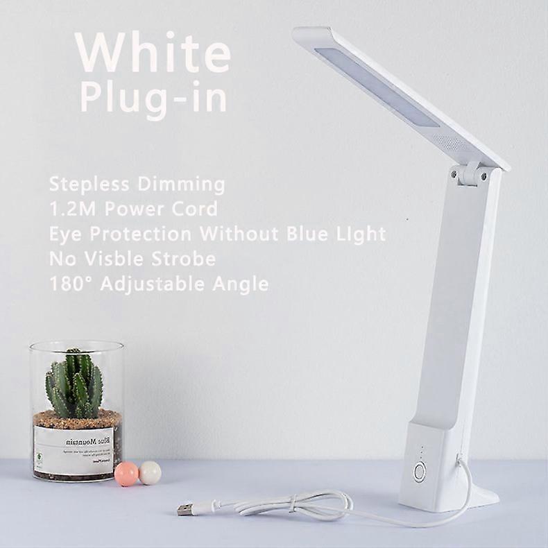 ARUDUN 15W QI Wireless Fast Charging Folding Table Lamp, LED Desk Lamp, Eye Protection, Book Reading, Touch Dimming Night Light