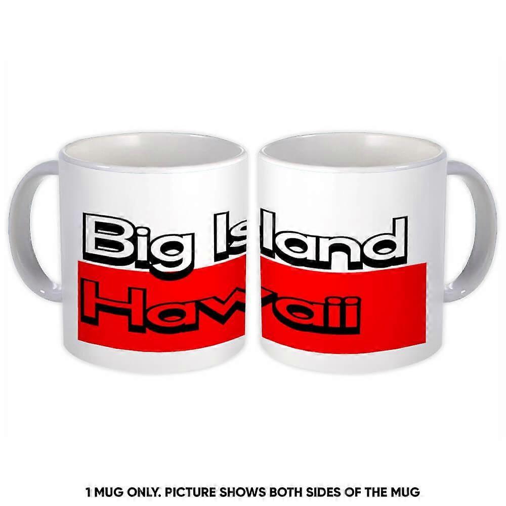 Caneca de presente: Big Island Hawaii Rectangle