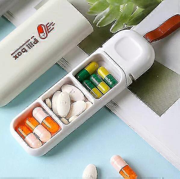 Portable Mini Pill Box Small Medicine Container 2pcs