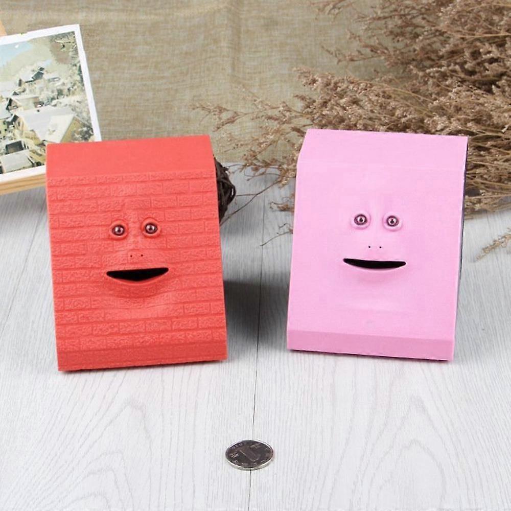 プラスチックフェイスバンク人間の顔スマートセンサー貯金箱銀行電気コインはお金を食べることができます 顔貯金箱 ストアコイン クリエイティブ |  Fruugo JP