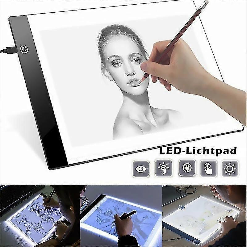 Horizontal A4x Three-position Dimming A4 Copy Led Animation Translucent Writing Translucent Table Copying Table Light-emitting Drawing Board Usb Cable