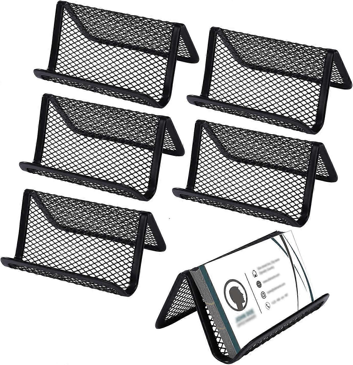Metal Mesh Business Card Holder Durable Business Card Stand Metal Mesh Business Card Stand Portable