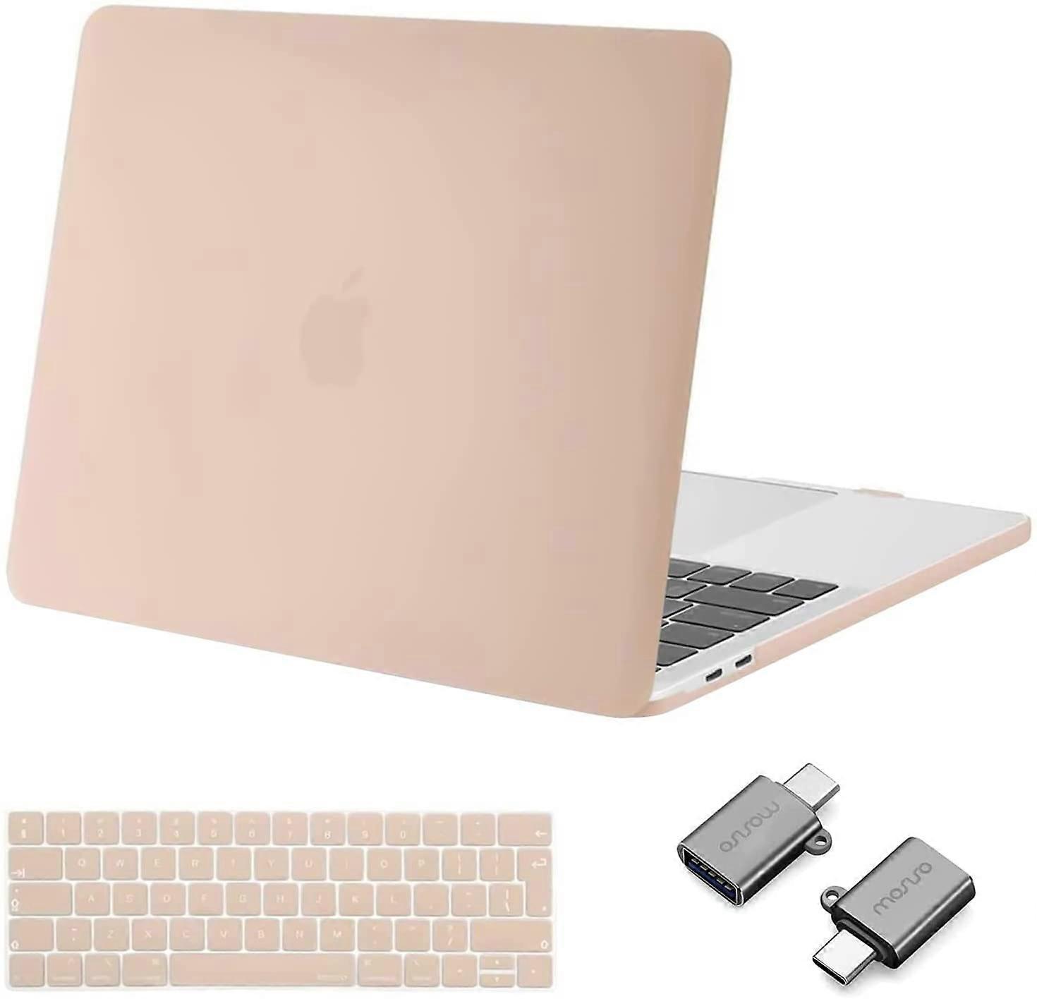 Camel Compatibel met MacBook Pro 13 inch Case 2021 2020 2019 2018 2017 M1 A2338 A2289 A2251 A2159 A1989 A1706 A1708, Plastic Hard Shell Case & Keyboa