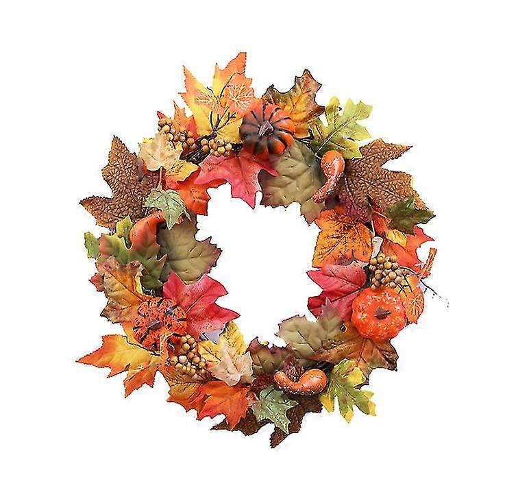 Artificial Fall Wreath With S And Berries Door Wreath