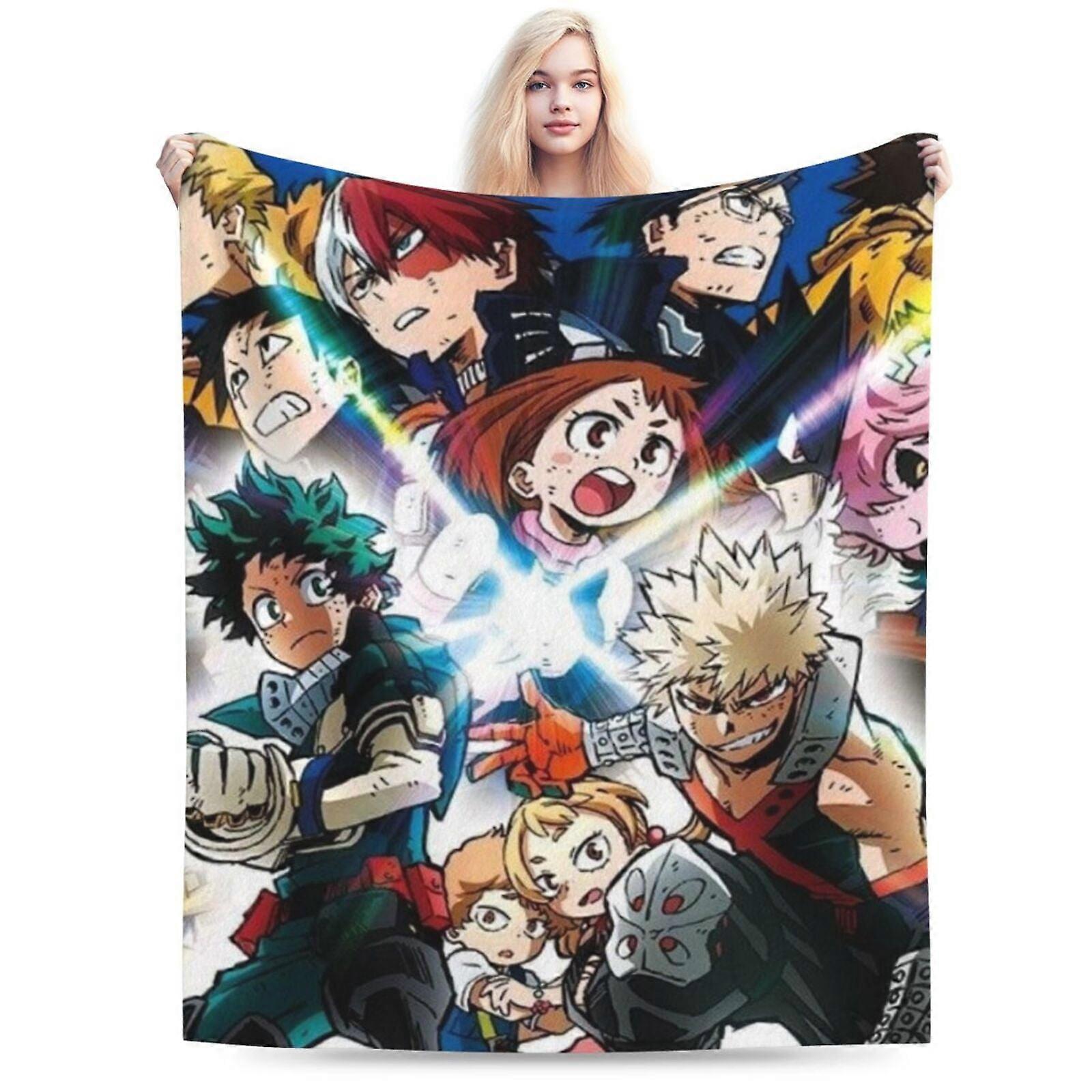 j1008 My Hero Academia Blanket, Anime Throw Blanket For Couch Sofa Bed, Soft Cozy LightweightMT8079