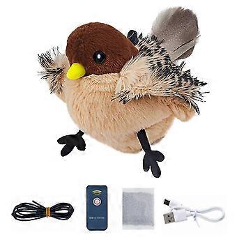 Interactive Cat Toys Rechargeable Flying Bird Cat Toy Cat Bird Chase Toy Rechargeable