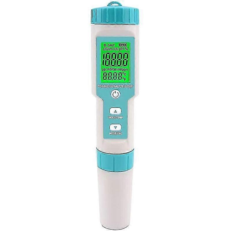 Orapxi Pool Salinity Tester 5 In 1 Digital Saltwater Ph And Salinity Meter Pool Ph And Salinity