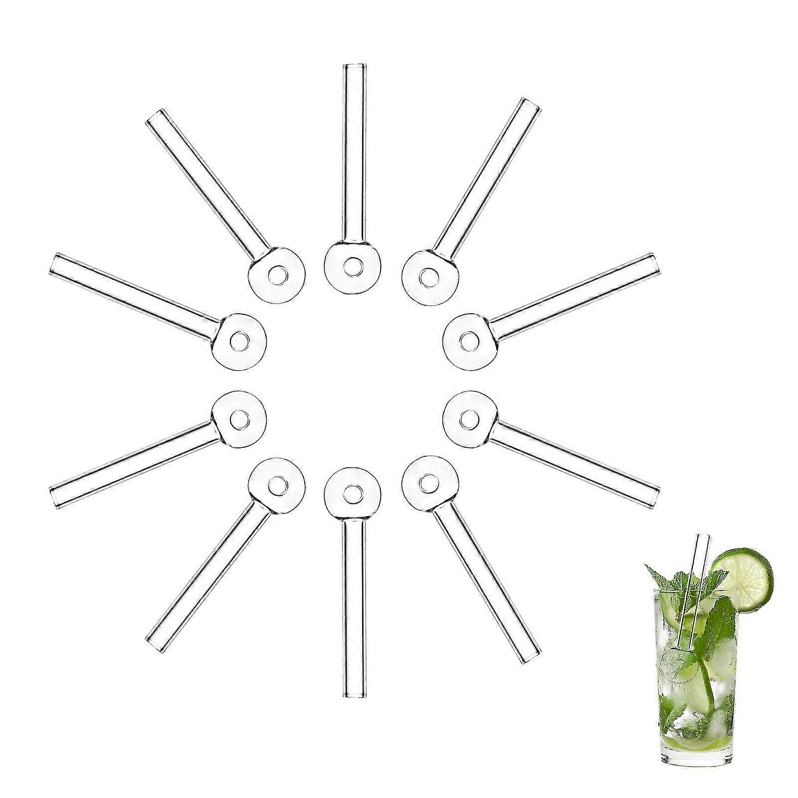 Straws Set Drink Stirrer Kitchen Tool Durable Creative Round Head Design Reusable Oil Burners Pipes