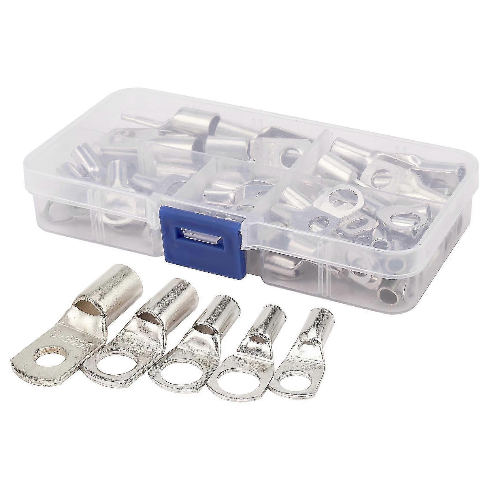 Bolt Hole Tinned Copper Cable Lugs Battery Terminals Set Wire Terminals Connector