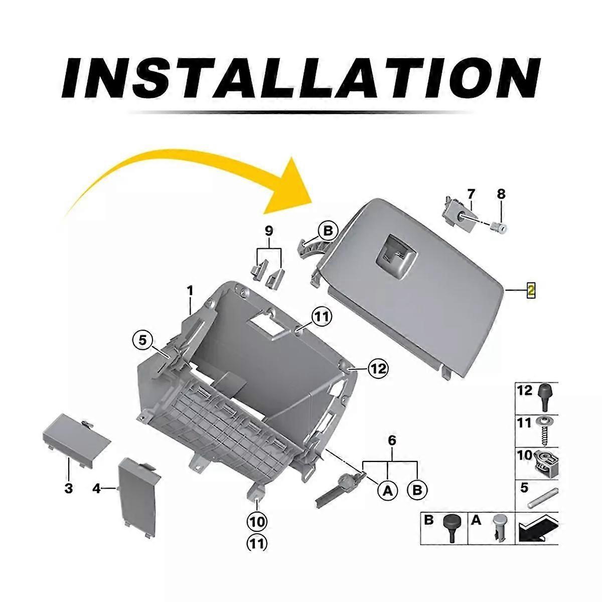 Car Front Dash Glove Box Door Lid Beige 51169242087 for 2011-2017 X3 F25