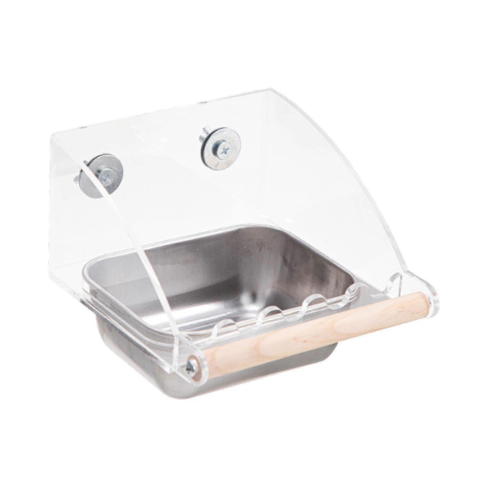 Hängendes Vogelfutterhaus Vogelkäfig Futterhaus Käfig Zubehör Futterautomat Futterbecher Futter