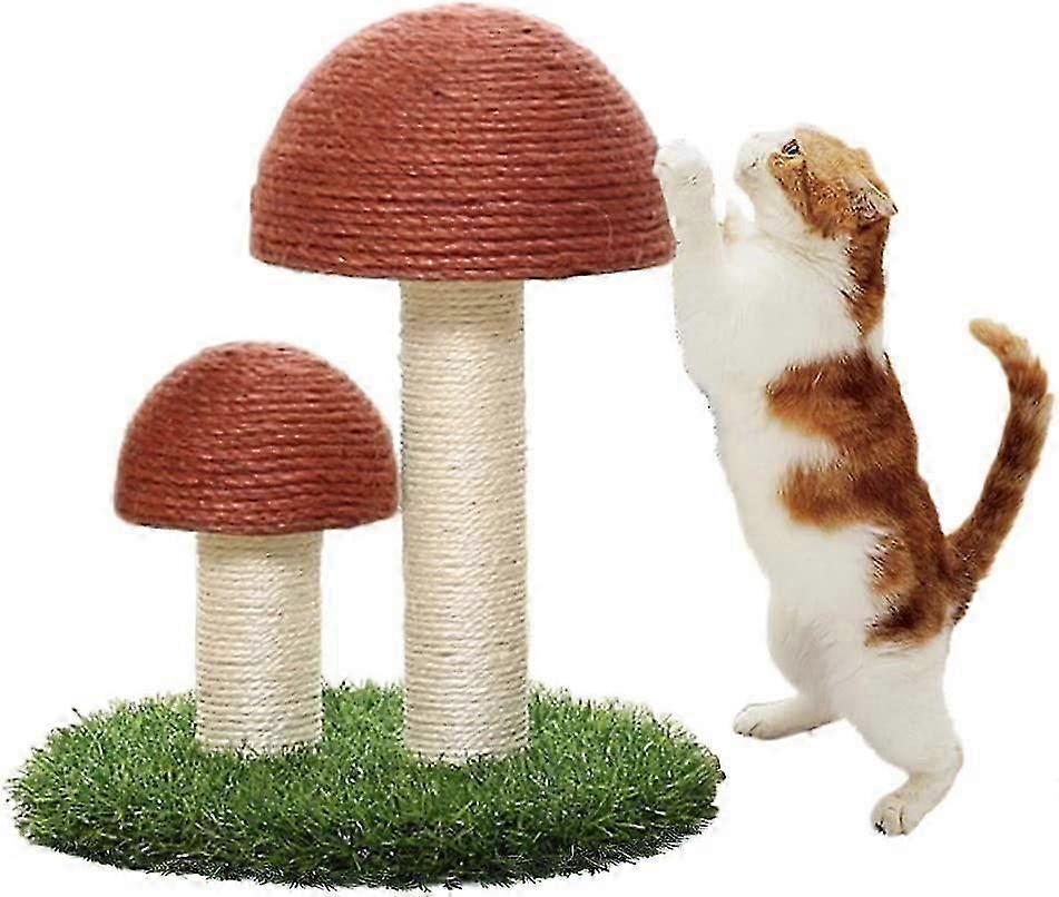 Cat Scratching Post, Mushroom Scratching Toys for Cats and Kittens, Natural Sisal Cat Scratchers