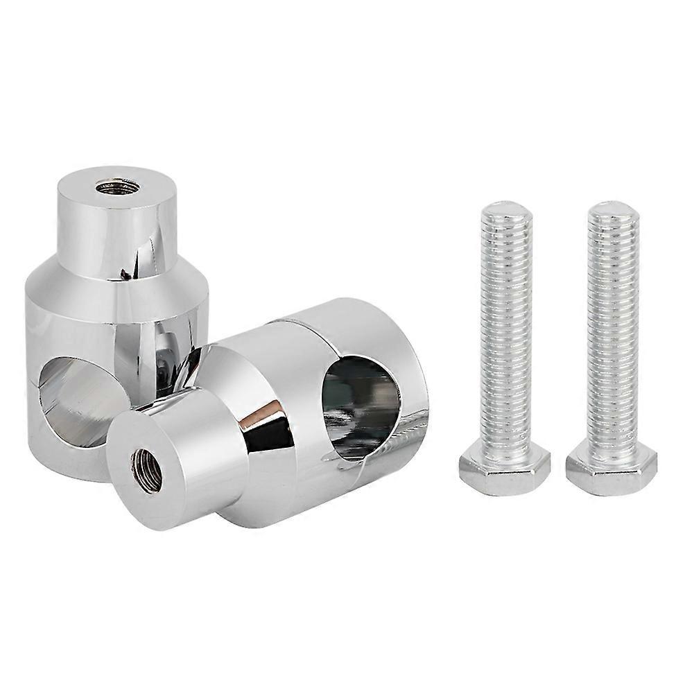 Silver Universal  Motorcycle Accessories Handlebar Riser Mount Clamps Handlebar Lifts (25cm)