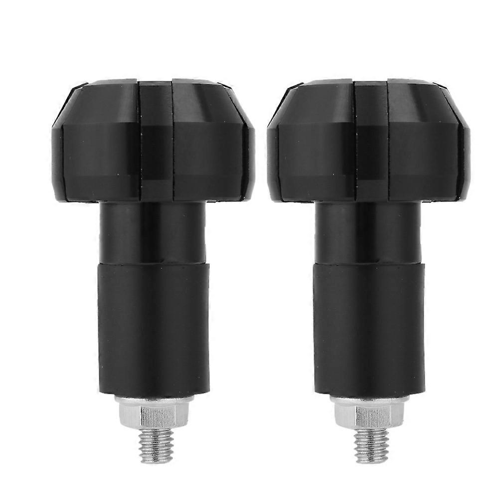 2Pcs Universal Motorcycle Modification Handle Bar End nce Plug Hand Grip Accessory (Black)