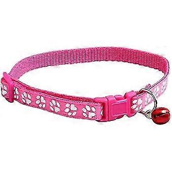 Cat Paw ed Adjustable Pet Dog Cat Collars ID Tags with Bell