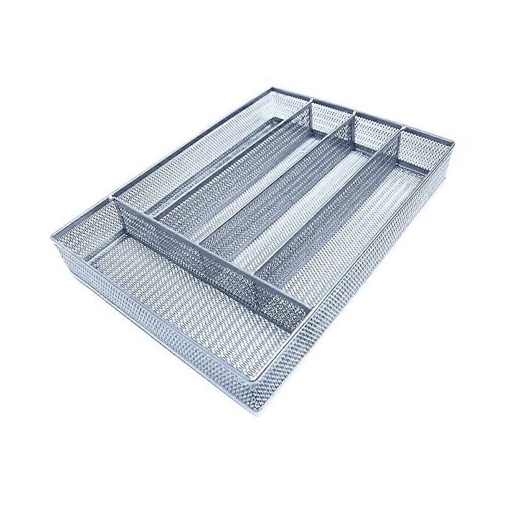 Metal grid cutlery tray, wire design