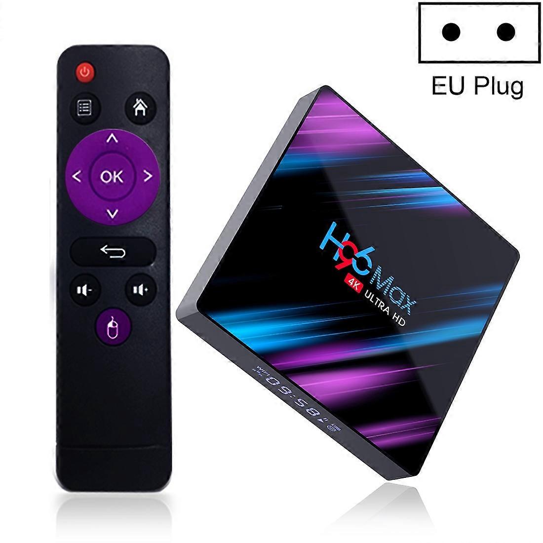 H96 Max-3318 4K Ultra HD Android TV Box 4GB+64GB EU Plug