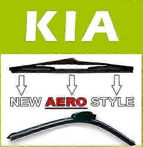 Exquisite 1 AERO FLEXIBLE BACK ICE WIP BROOMS for Kia Picanto 2004+