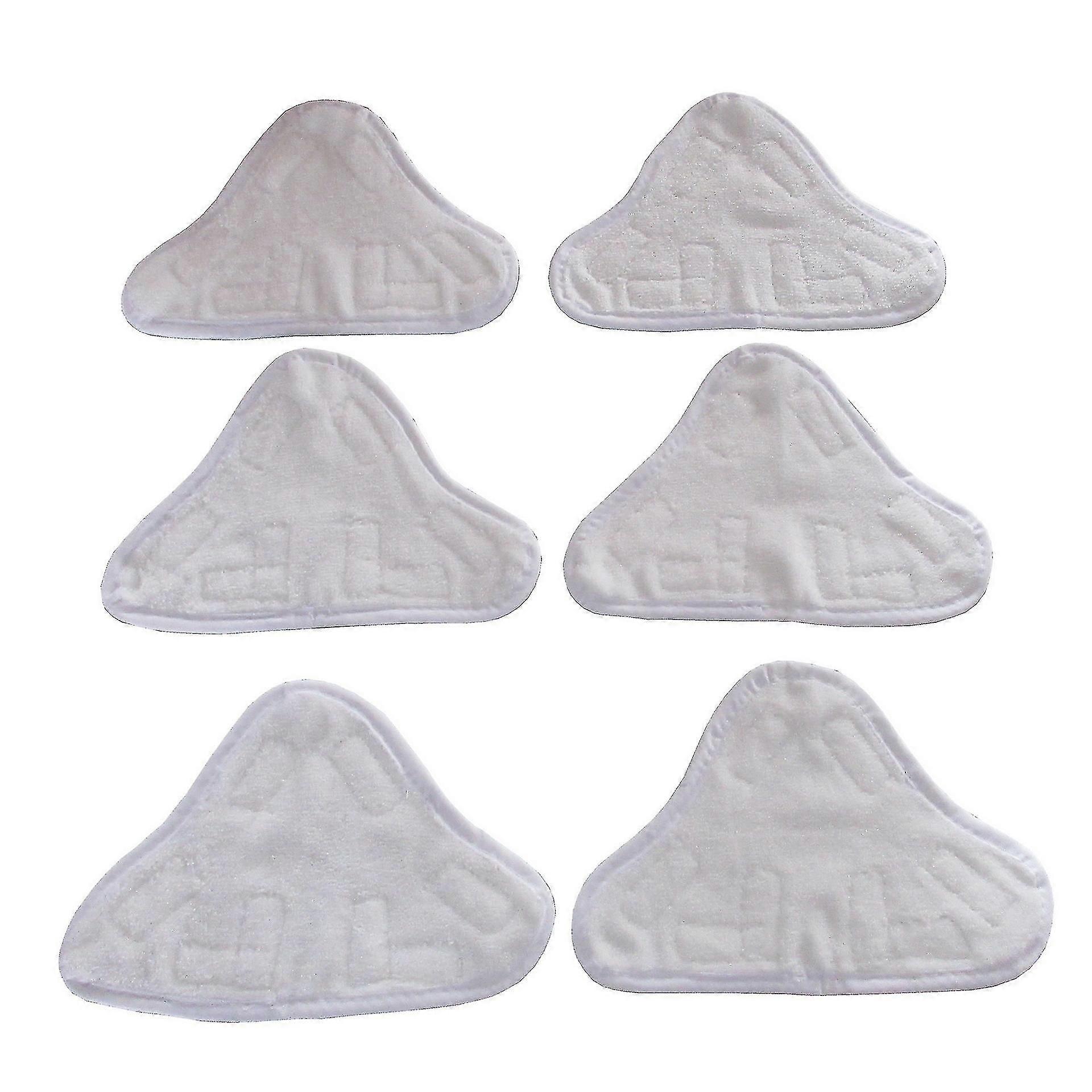 6個のマイクロファイバースチームモップクリーニングパッド