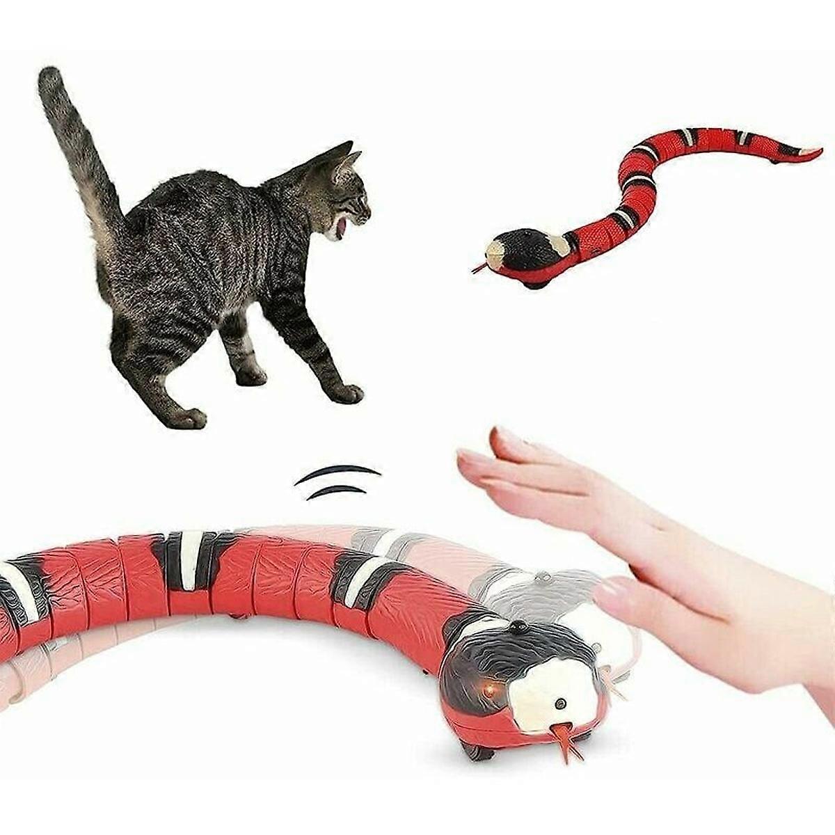 Interactive cat toys, rechargeable cat toys, intelligent sensor cat toys, automatic electronic snake cat toys Kitten toys