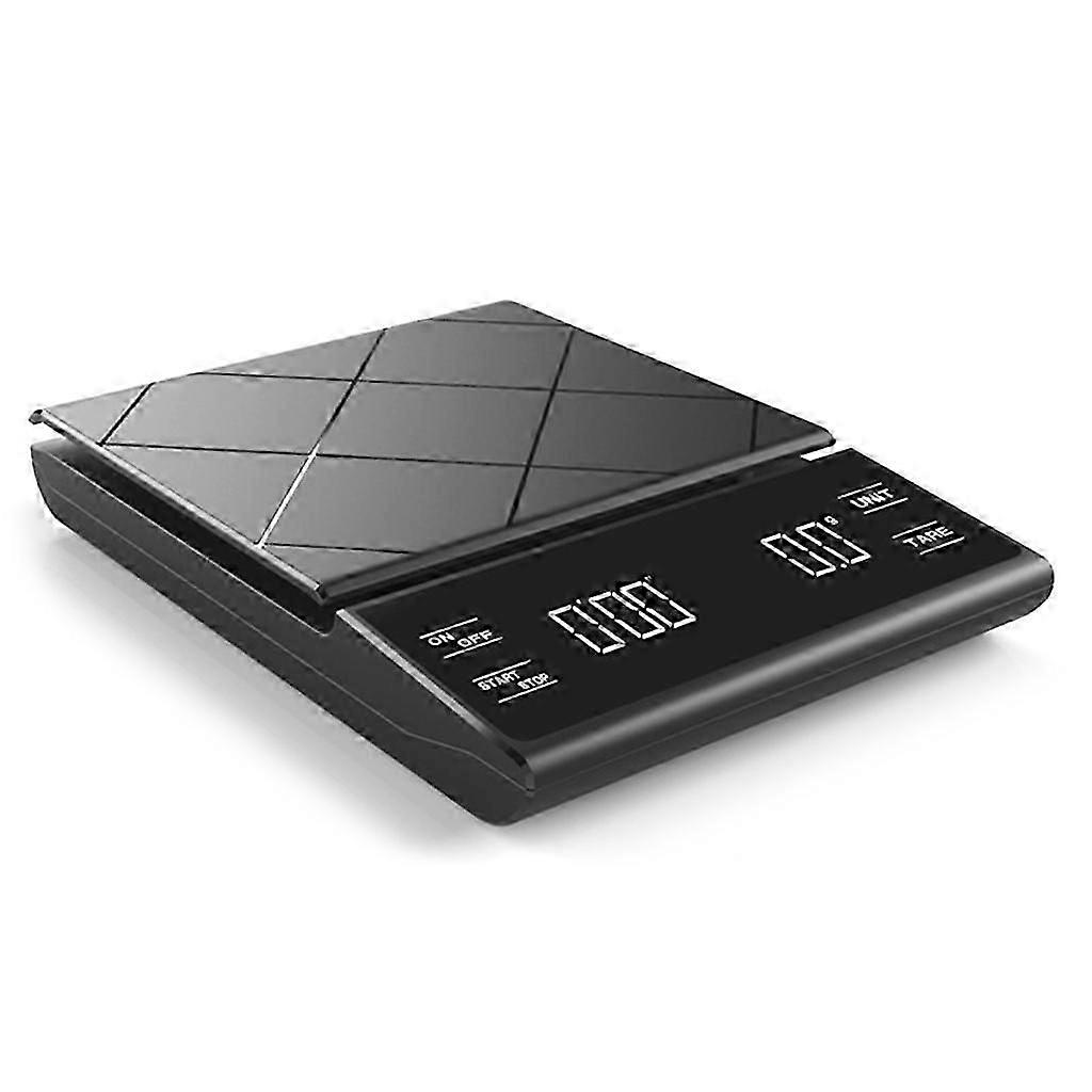 Coffee Scale with Timer 0.1g/3kg Tare Function Pour Over Drip Espresso Scale