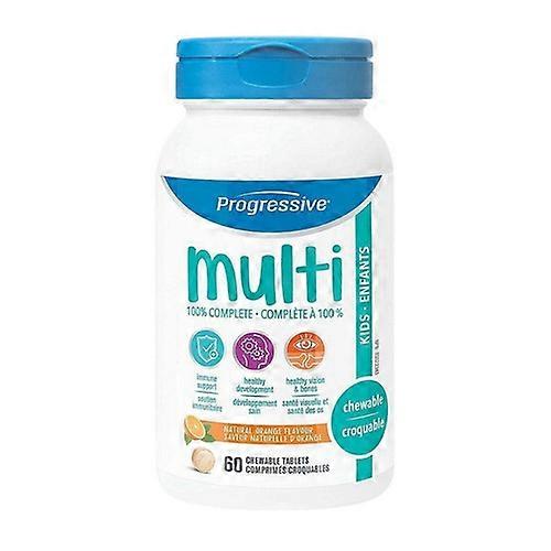 Progressive Multi Kids Orange Chewable, 60 Chews