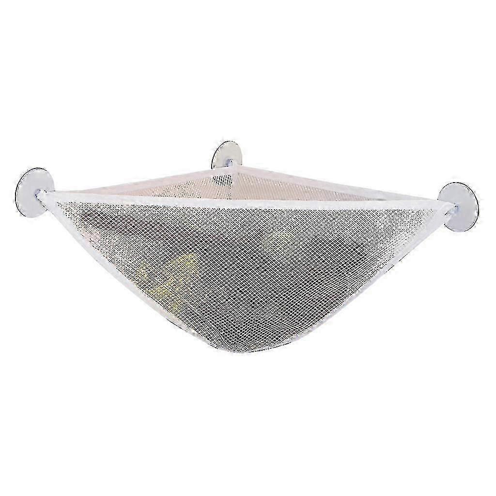 Bath Toy Organizer With 3 Strong Hooked Suction Cups Mold Resistant Mesh Net Basket