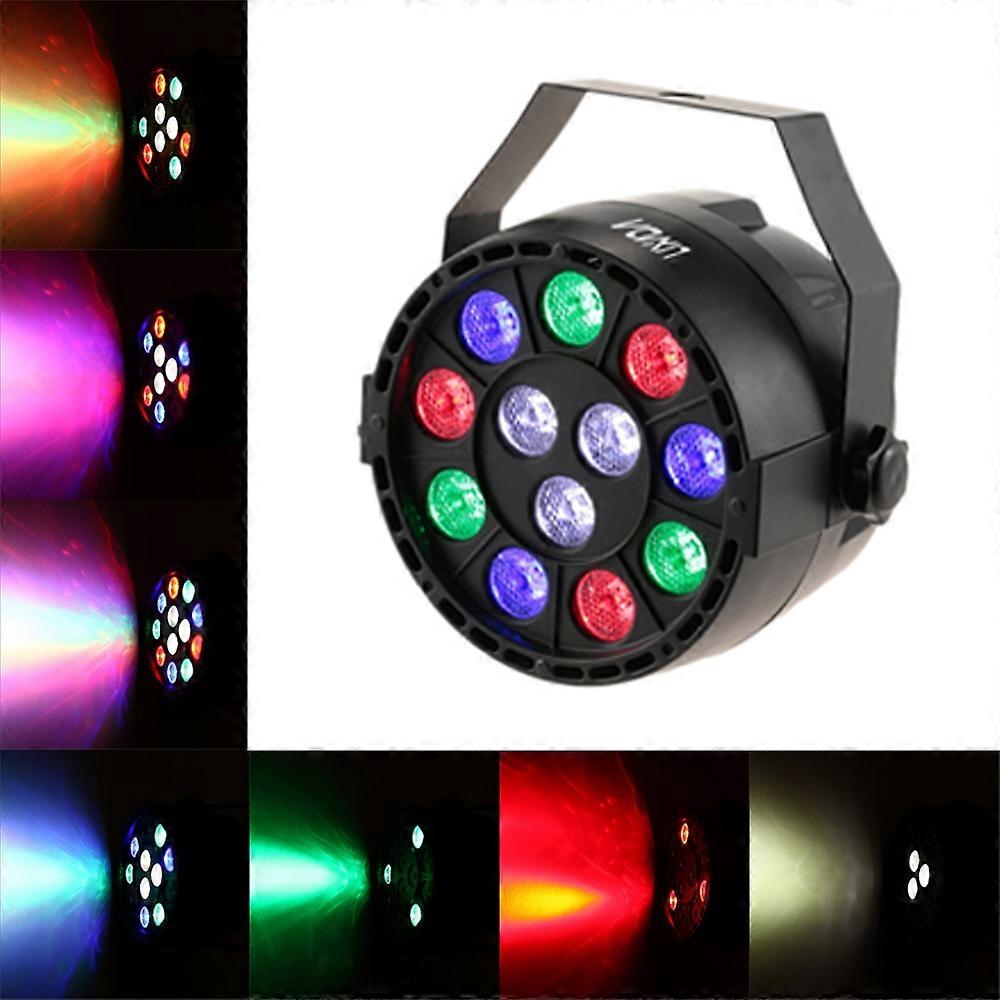 Lixada DMX-512 RGBW LED High Power Stage PAR Light Lighting Strobe Professional 8 Channel Party Disc