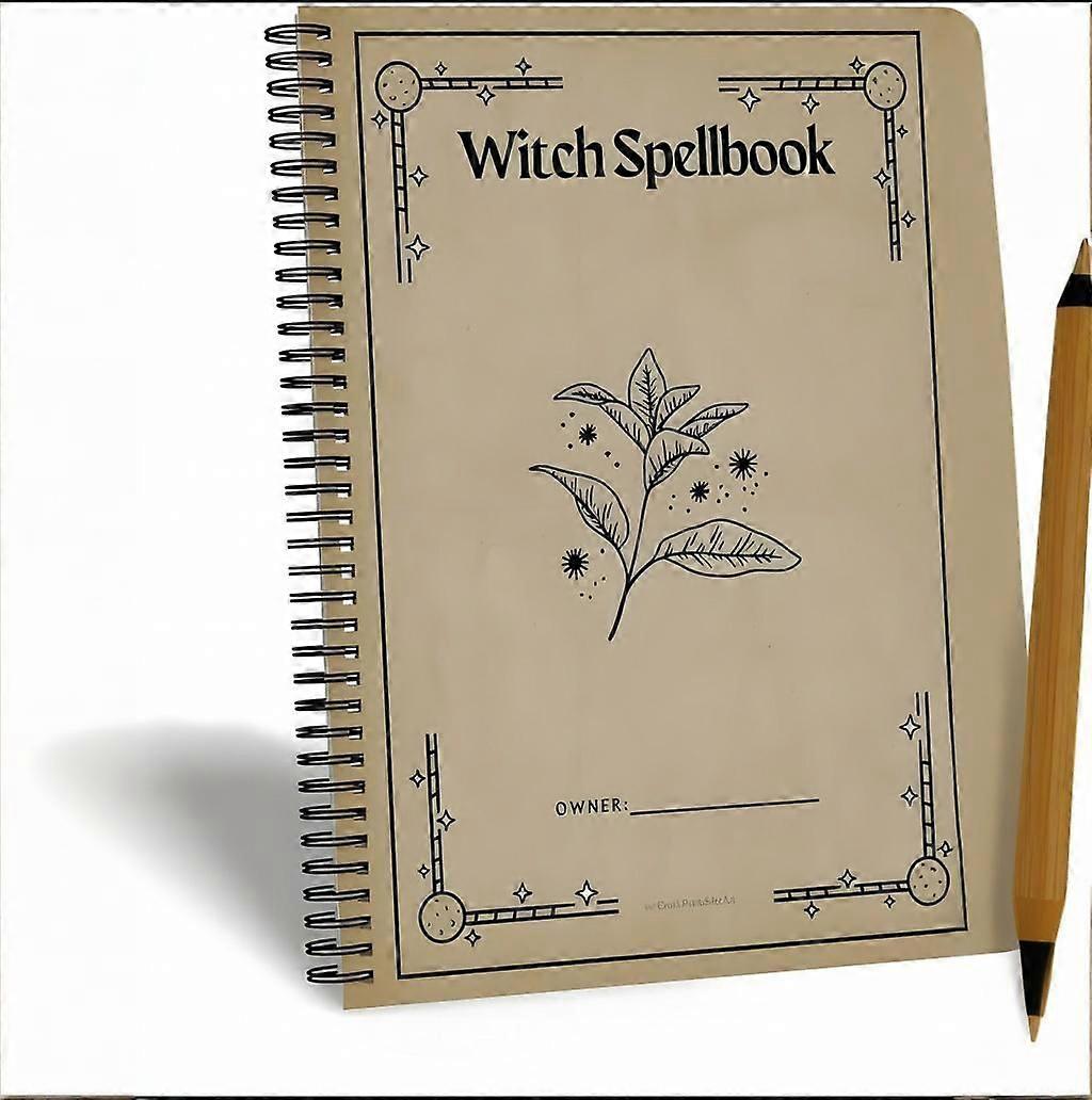 2025 HOT ADHD Witchy Planner and Habit Tracker, Moon Phase, Spell, Gratitude, Diary Notebook