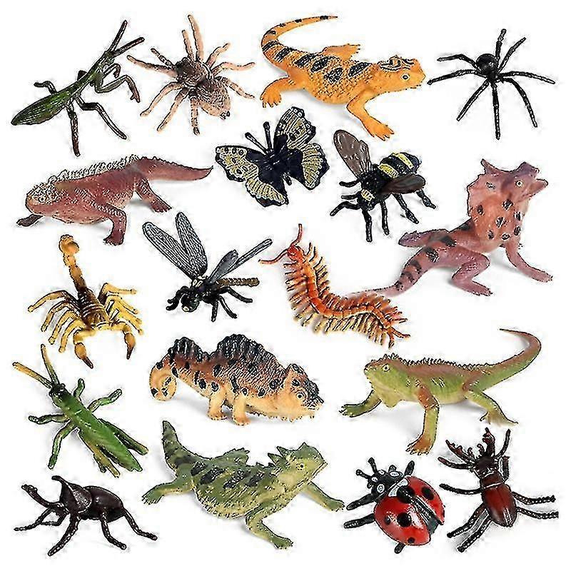 18pcs Super Realistic Insect Figurines - Learning Props & Party Decors for YuJia