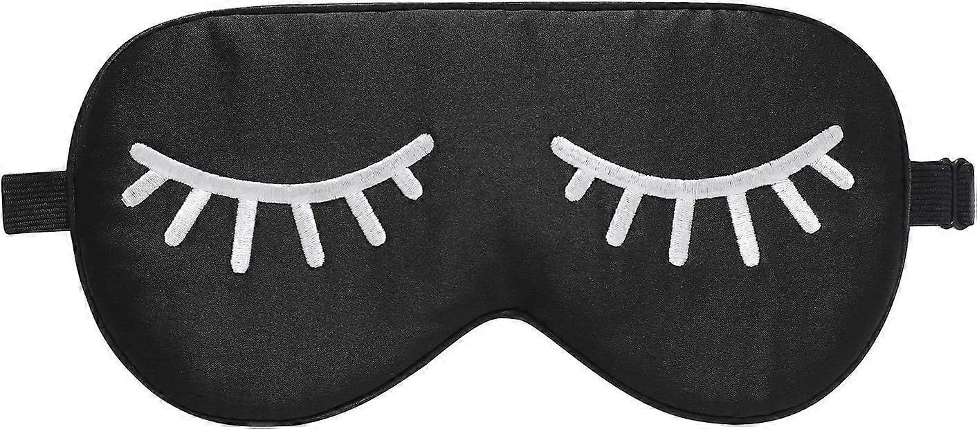 Natural Silk Sleep Mask Blindfold,Adjustable Super-Smooth Soft Eye Mask for Sleep