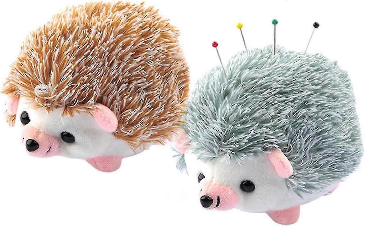 2 Pcs Cute Hedgehog Fabric Pin Cushion - Sewing & Craft Tools