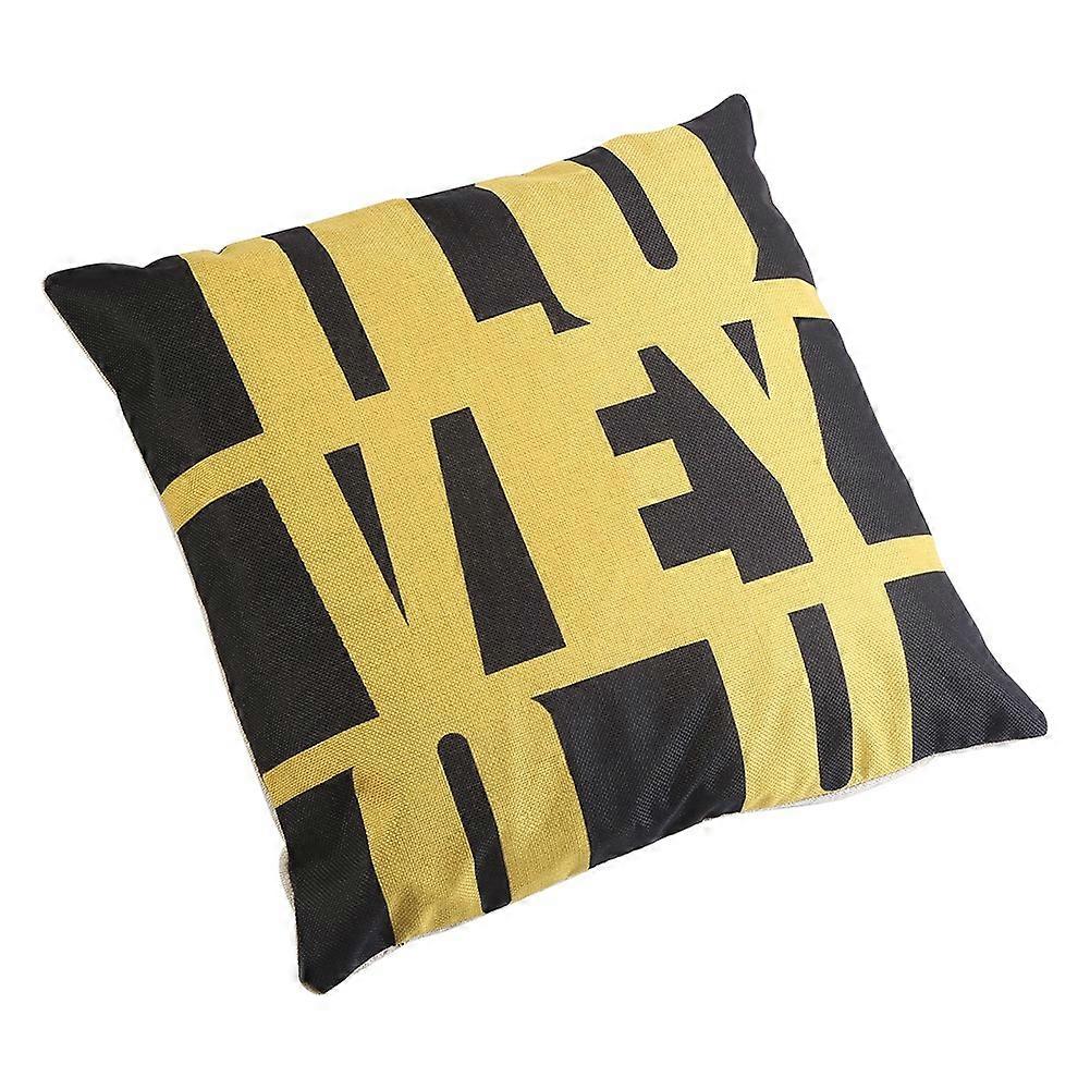 Linen Pillow Case Simple Style Soft Cushion Cover For Sofa And Home Office Decoration