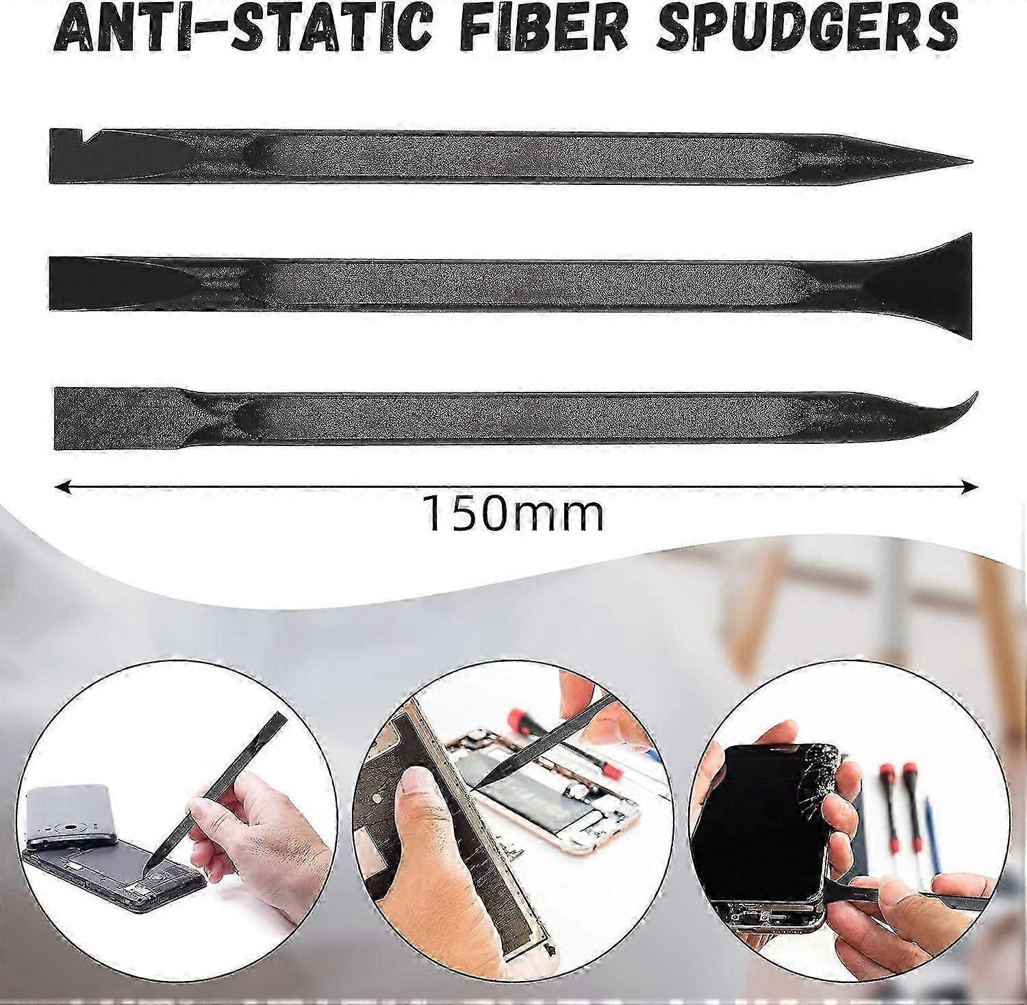 18 Pieces Non-Scratch Plastic Scraper Tool Carbon Fiber Plastic Scraper Multi-Purpose Scraper Pen-Shaped Scraper Cleaning Scraper Tool