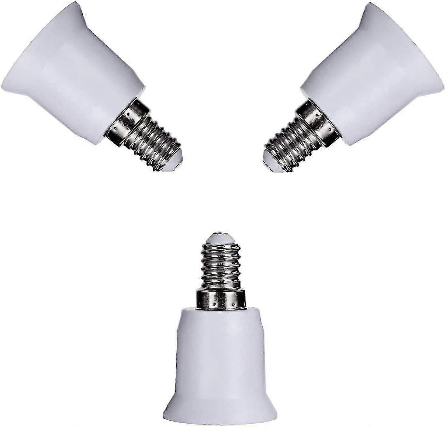 2-Pack E14 to E26 E27 Light Socket Adapter, Bulb Base Screw Converter (E14 to E26 Adapter)