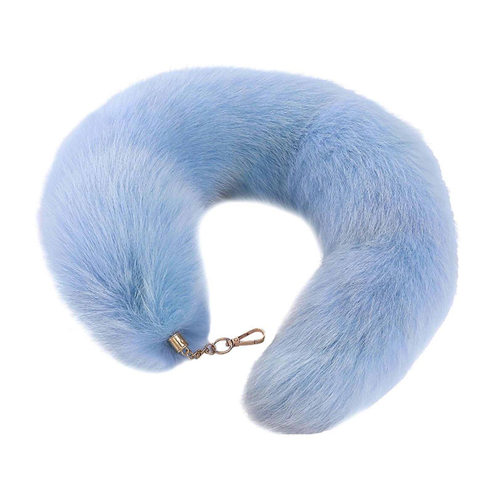 Unique queue porte-clés pendentif porte-clés voiture porte-clés Soft tail porte-clés charme ornements pour clé sac à main décoration bleu ciel