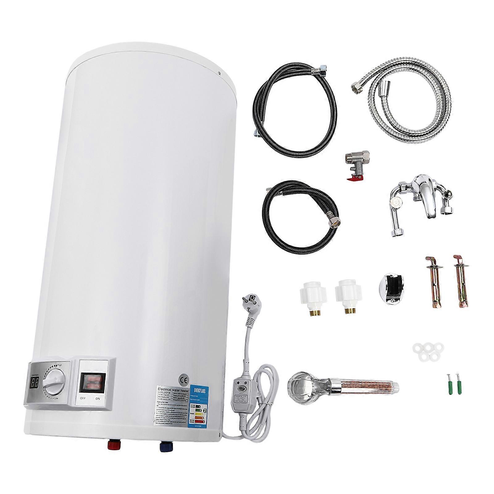 2000W 220V Vertical/Wall-mounted  Electric Water Heater 50L Large Capacity