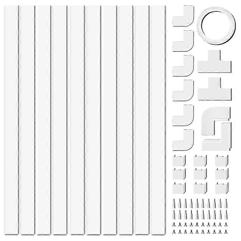 4M Electrical Cable Trunking, Cable Concealer on Wall for One Cord