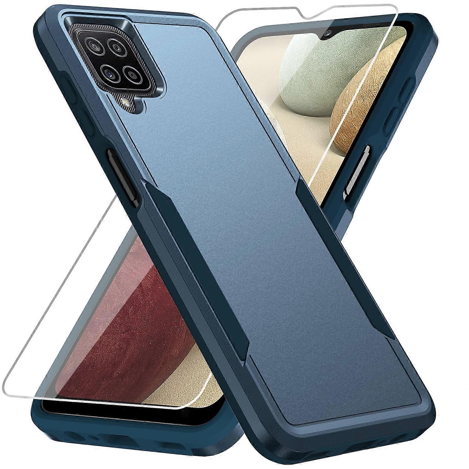 Heavy-Duty Rugged Slim Protective Phone Case With Screen Protector - Slim Profile, Screen Protector Included