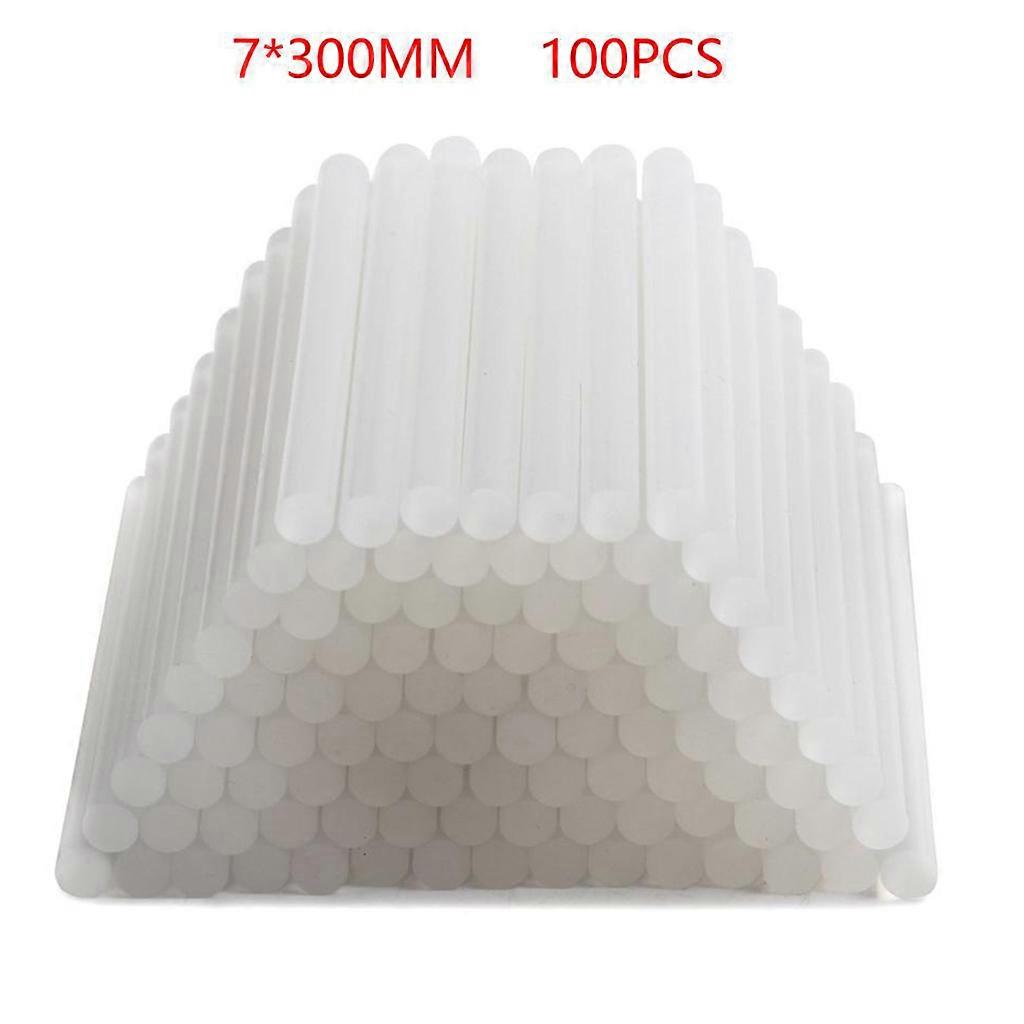 Set of 100 Clear 100/150/200/270/300mmx7mm Thick Glue Sticks High Temp Multi Size for DIY Stuffed Animals