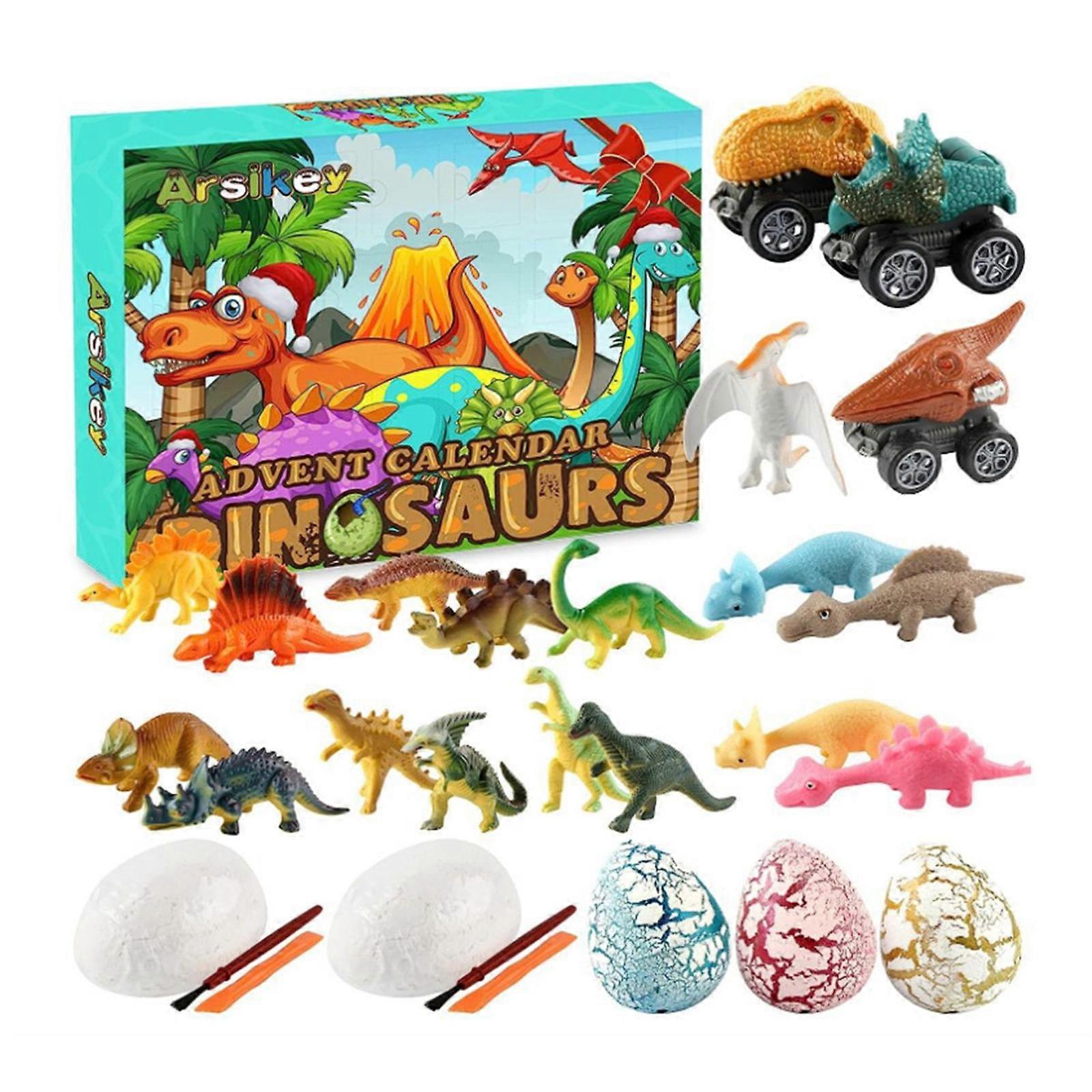 2025 Advents Calendar For Kids Dinosaur Countdowns 24 Days To Christmas With Unique Toy Surprises For Education