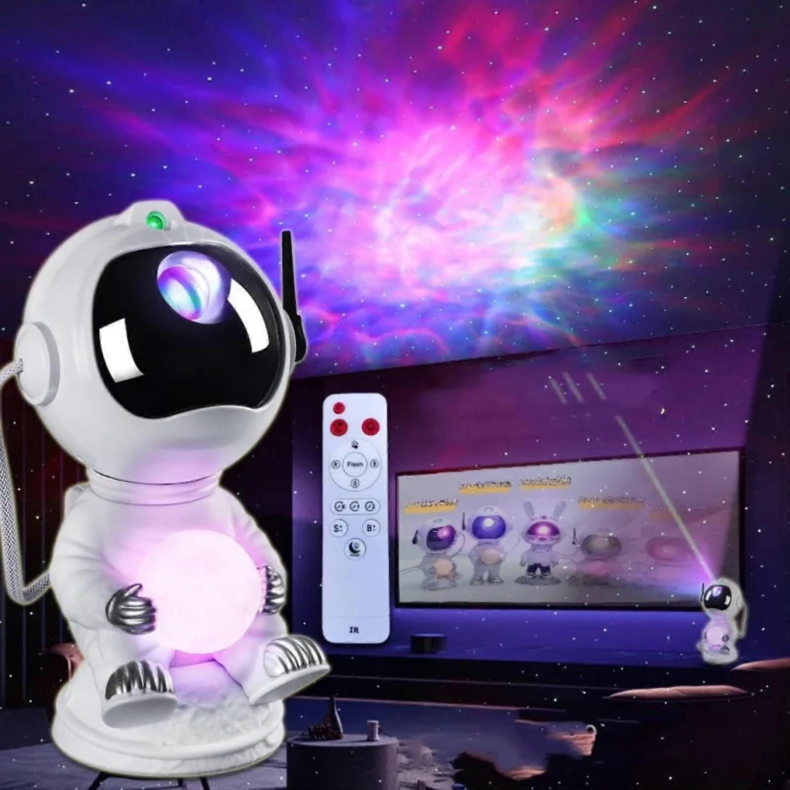 Galaxy Star Projector Night Light Astronaut Space Projector for Kids Room Decor Starry Nebula Ceiling Skylight LED Lamp