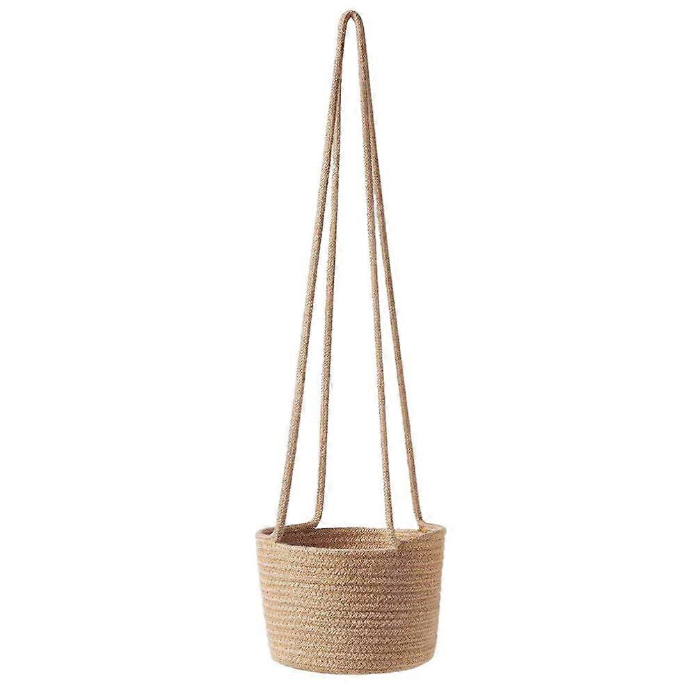 Woven Flower Pot Macrame Decor Hand Decor Tabletop Hanging Basket Plants Wall Planter