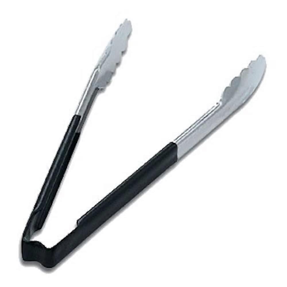 Black Utility Grip Tong 241mm Heat-Resistant Kitchen Tool with Non-Slip Handle and Durable Design