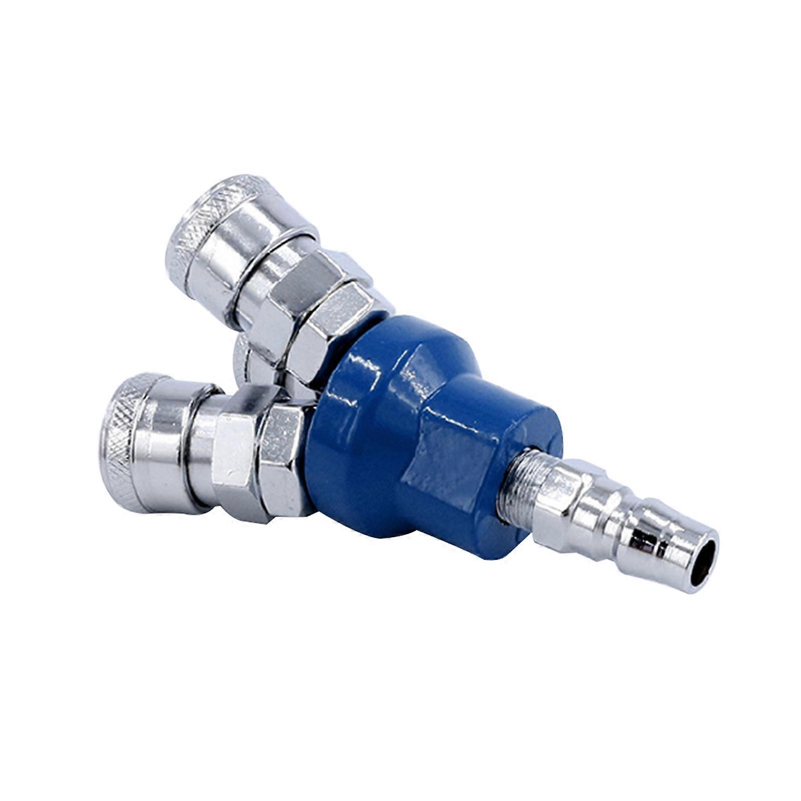 Universal 2/3 Way Air Hose Splitter Air Compressor Quick Connect Pneumatic Fittings Air Hose Connector Easy to Use Silver