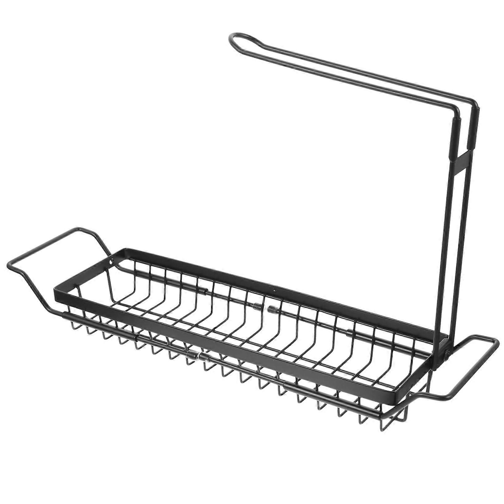 Telescopic Rag Rack Organizer for Kitchen Sink Storage, Adjustable Stainless Steel, Space-Saving Design, Fits Most Sinks
