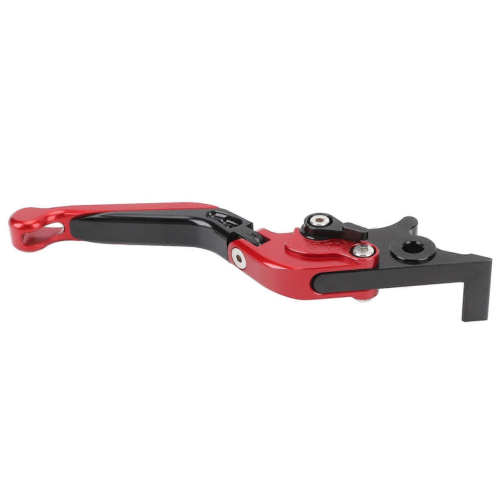 Folding Brake Levers T6063 CNC Aluminum Foldable Brake Handle Levers for C125 Super Cub Super CUB 110 CT125 Hunter Cub Red 
