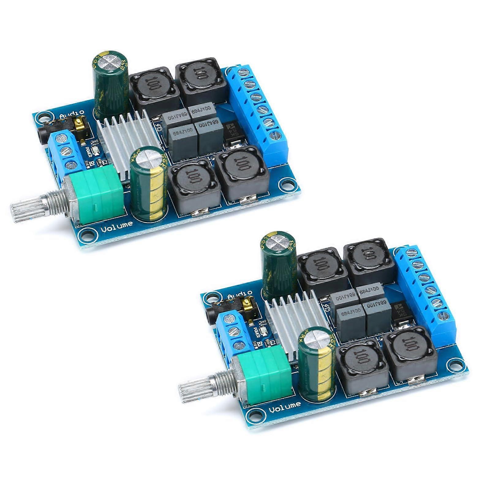 2Pcs TPA3116D2 Digital Amplifier Board Audio Stereo AMP High Power Digital Subwoofer Dual Channel 2x50W DIY Speaker Power Amplifier Board
