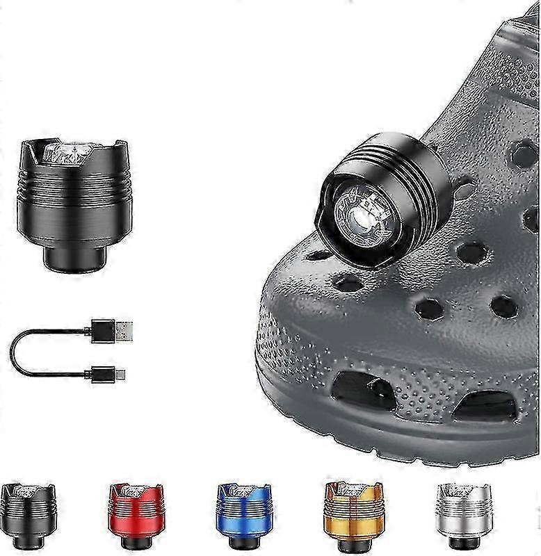 Rechargeable Headlights for Crocs 2pcs, Lights Flashlights Attachment for Crocs