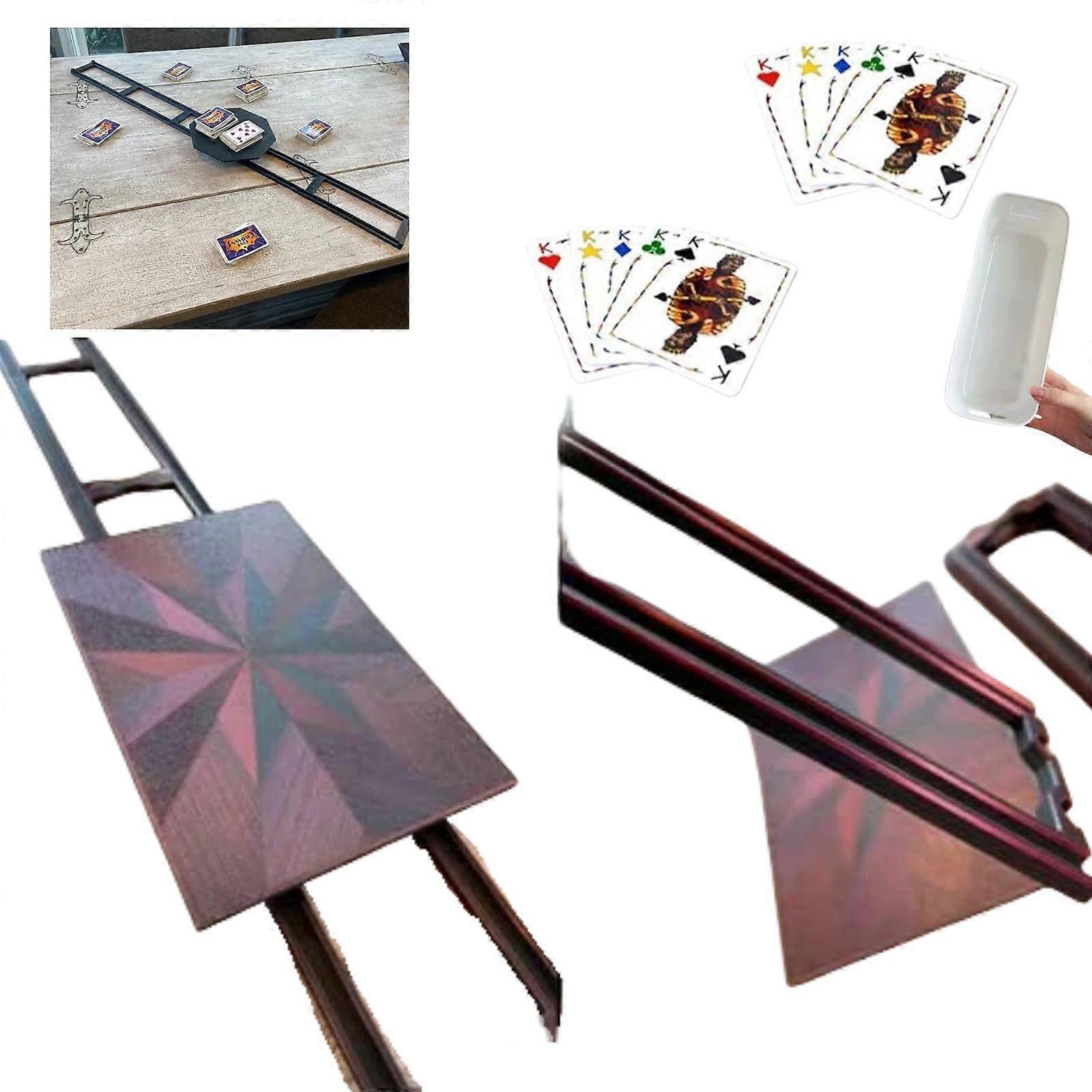 Glider - Multi Color Easy to Install & Glider for Cards, Boards, More (Black-red)